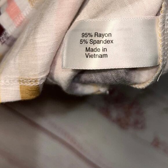 New Lane Bryant Striped Sleeveless Ruffle Neckline Tank | Women's 22/24 - Picture 6 of 6